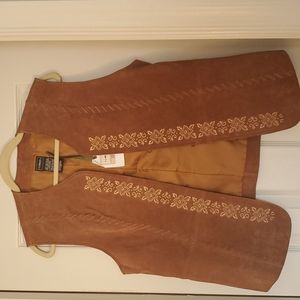Brown Leather Vest